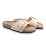 Birkenstock Madrid Big Buckle Ecru
